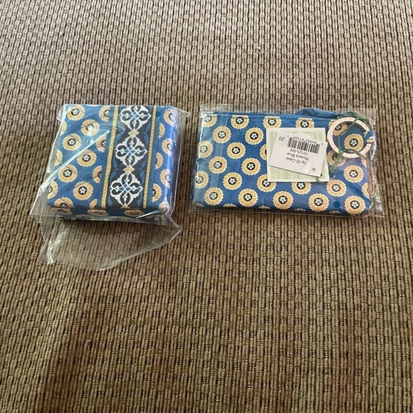 Vera Bradley 2008 Riviera Blue Zip ID Holder & Note Pad holder - Picture 1 of 3